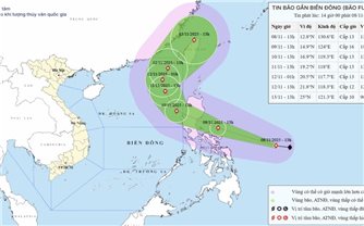 Siêu bão Fung-Wong vào Biển Đông sáng 10/11: Di chuyển trái quy luật, sức gió giật cấp 16