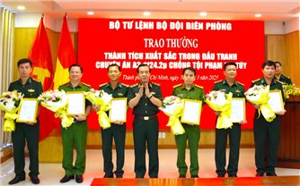 Bộ Tư lệnh Bộ đội Biên phòng trao thưởng thành tích cao trong đấu tranh chống tội phạm ma túy