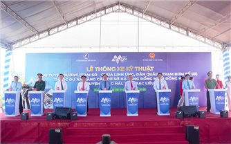 Thông xe 2 tuyến đường thuộc Dự án nâng cấp cơ sở hạ tầng muối Bạc Liêu