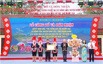 Tục Kiêng Gió của người Dao xã Đồng Văn chính thức được công nhận là Di sản văn hóa phi vật thể quốc gia