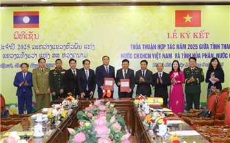 Hai tỉnh Thanh Hóa - Hủa Phăn ký kết thỏa thuận hợp tác năm 2025