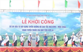 Khởi công tuyến đường bộ cao tốc Hòa Bình - Mộc Châu