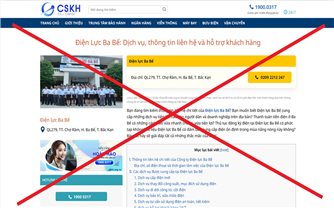 Cảnh báo khẩn cấp: Trang Web giả mạo Tổng công ty Điện lực Miền Bắc nhằm lừa đảo khách hàng