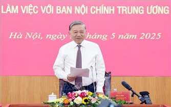 Tổng Bí thư Tô Lâm: Công tác nội chính phải hướng mục tiêu giữ vững ổn định để phát triển đất nước