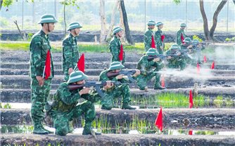 Kiên Giang: Kiểm tra bắn đạn thật đối với lực lượng vũ trang năm 2025