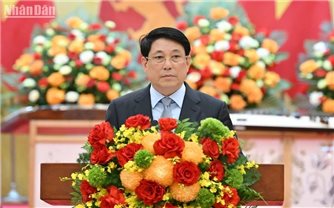 Chủ tịch nước Lương Cường chủ trì chiêu đãi cấp Nhà nước Tổng thống Sri Lanka