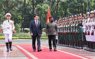 Chủ tịch nước Lương Cường chủ trì Lễ đón chính thức Tổng thống Sri Lanka