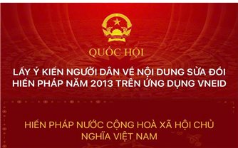 Bộ Công an lấy ý kiến người dân về sửa đổi Hiến pháp năm 2013 trên VNeID