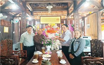 Bình Định: Sở Dân tộc và Tôn giáo thăm, chúc mừng các cơ sở Phật giáo nhân Đại lễ Phật đản 2025