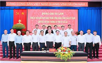 Tổng Bí thư Tô Lâm: Sau hợp nhất, tỉnh Gia Lai (mới) không chỉ lớn về quy mô mà còn mạnh về năng lực cạnh tranh