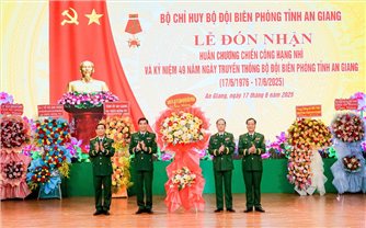 An Giang: BĐBP tỉnh đón nhận Huân chương Chiến công hạng Nhì và kỷ niệm 49 năm Ngày truyền thống đơn vị
