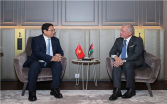 Thủ tướng Phạm Minh Chính hội kiến Quốc vương Jordan