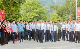 Tổng Bí thư Tô Lâm dự Lễ khánh thành Tượng đài Bác Hồ ở Tân Trào