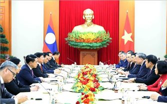 Tổng Bí thư Tô Lâm hội kiến Tổng Bí thư, Chủ tịch nước Lào Thongloun Sisoulith
