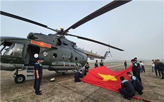 Nhìn lại hình ảnh phi đội trực thăng Mi-171, Mi-17 và Mi-8 trước giờ bay lễ diễu binh 2/9