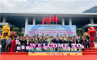 Lạng Sơn chào đón đoàn khách du lịch quốc tế đầu tiên năm 2026