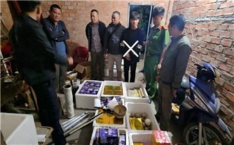 Bắt thanh niên tự chế tạo gần 2 tạ pháo nổ