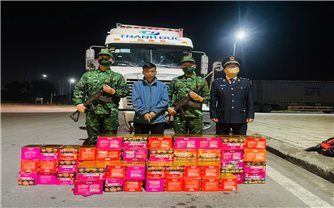 Quảng Ninh: Bắt giữ xe Container vận chuyển 165 kg pháo hoa nổ trái phép