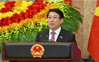 Chủ tịch nước Lương Cường và Chủ tịch Hội đồng châu Âu gặp gỡ báo chí