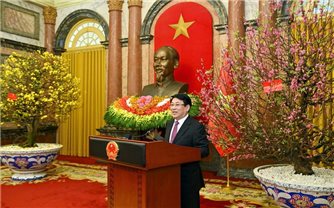 Chủ tịch nước Lương Cường gặp mặt đầu xuân Văn phòng Chủ tịch nước