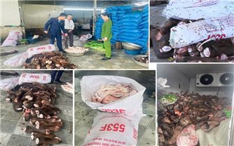 Công an Thanh Hóa phát hiện kho lạnh chứa 6 tấn thực phẩm bẩn