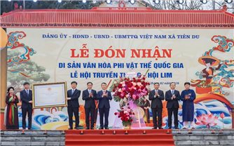 Hội Lim đón nhận danh hiệu Di sản văn hóa phi vật thể quốc gia