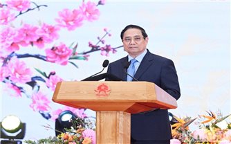 Thủ tướng Phạm Minh Chính và Phu nhân chủ trì chiêu đãi Đoàn Ngoại giao nhân dịp Tết cổ truyền Bính Ngọ