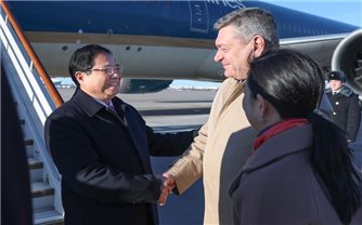 Thủ tướng Phạm Minh Chính tới Thủ đô Moscow, bắt đầu thăm chính thức Liên bang Nga