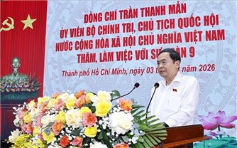 Chủ tịch Quốc hội Trần Thanh Mẫn thăm, làm việc với Sư đoàn 9