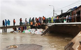 Sạt lở bờ sông nghiêm trọng, cần sớm gia cố tuyến kè An Lương trước mùa mưa bão