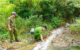 Bộ Công an vào cuộc vụ nước giếng khoan ở Thanh Hóa đổi màu tím bất thường