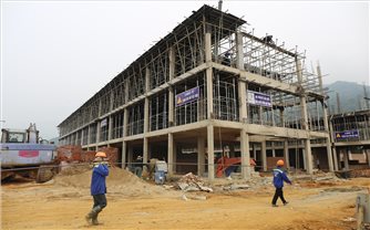 Công trình trường nội trú liên cấp vùng biên Nghệ An: Vượt khó chạy đua tiến độ