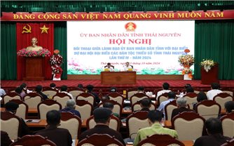 Thái Nguyên đối thoại giữa lãnh đạo tỉnh với đại biểu dự Đại hội Đại biểu các DTTS