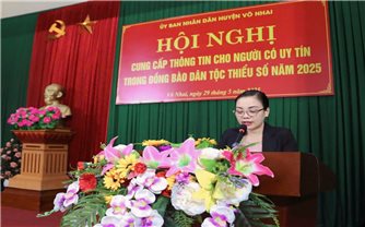 Võ Nhai (Thái Nguyên): Tổ chức Hội nghị cung cấp thông tin cho Người có uy tín trong đồng báo DTTS
