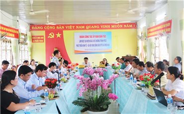 Đoàn công tác của Ủy ban Dân tộc làm việc với UBND huyện Bác Ái, tỉnh Ninh Thuận