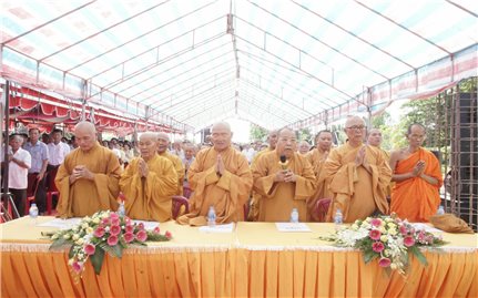 Cần Thơ: Khởi công xây dựng chánh điện Học viện Phật giáo Nam tông Khmer