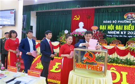Đảng bộ Phường Hoàng Văn Thụ, TP. Thái Nguyên tổ chức thành công Đại hội