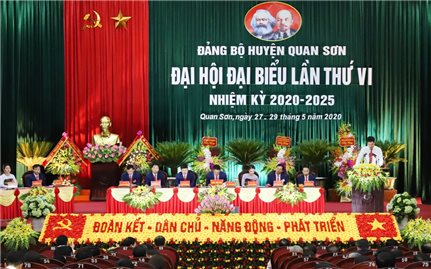 Đại hội Đảng bộ huyện Quan Sơn lần thứ VI thành công tốt đẹp