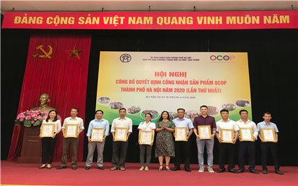 Hà Nội công bố Quyết định công nhận sản phẩm OCOP
