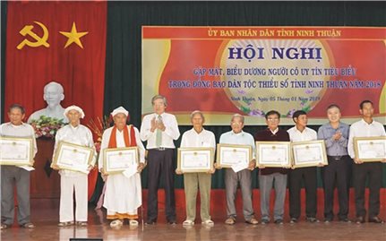 Ninh Thuận: Phát huy vai trò Người có uy tín trong đồng bào DTTS