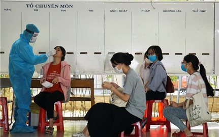 Hôm nay (31/8) Đà Nẵng xét nghiệm SARS CoV-2 cho gần 11.000 thí sinh dự thi tốt nghiệp THTP (đợt 2)