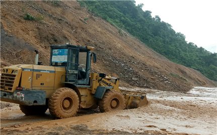 Lai Châu mưa trên diện rộng, nguy cơ sạt lở đất, đá rơi trên các tuyến giao thông