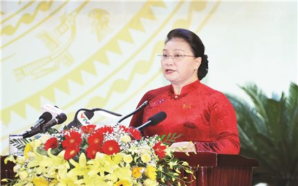 Chủ tịch Quốc hội Nguyễn Thị Kim Ngân dự Đại hội đại biểu Đảng bộ tỉnh Khánh Hòa lần thứ XVIII nhiệm kỳ 2020 - 2025