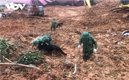 Đã tìm thấy 22 thi thể cán bộ, chiến sỹ Đoàn KTQP 337 tử nạn do sạt lở núi