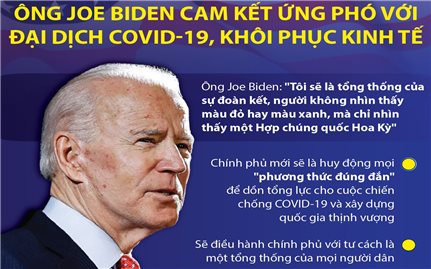 Ông Joe Biden cam kết ứng phó với đại dịch COVID-19, khôi phục kinh tế