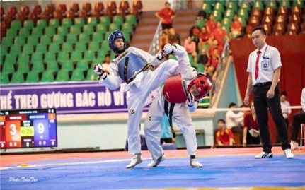 Hơn 300 vận động viên tham dự giải Vô địch Taekwondo quốc gia năm 2020