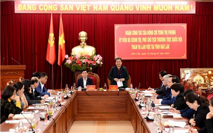 Phó Chủ tịch Thường trực Quốc hội Tòng Thị Phóng thăm và làm việc tại Đăk Lăk