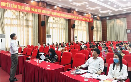 Hội Liên hiệp phụ nữ Hà Nội: Tổ chức Hội nghị tuyên truyền phổ biến về Luật Bầu cử