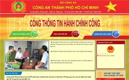Công an TP. Hồ Chí Minh ra mắt Cổng thông tin dịch vụ hành chính công