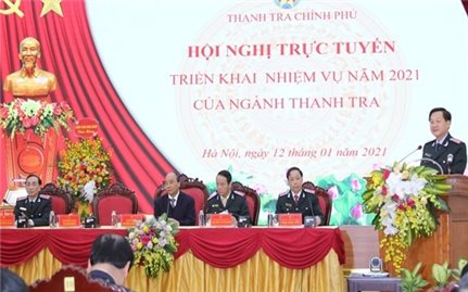 Thủ tướng Nguyễn Xuân Phúc dự Hội nghị triển khai nhiệm vụ năm 2021 ngành Thanh tra